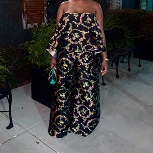 Floral Flare Leg Jumpsuit